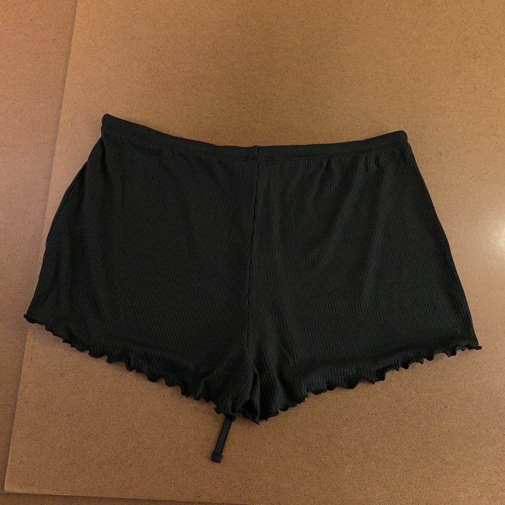 Juicy Couture Womens Size Large Black Rhinestone Logo Sleep Shorts New - Picture 4 of 11